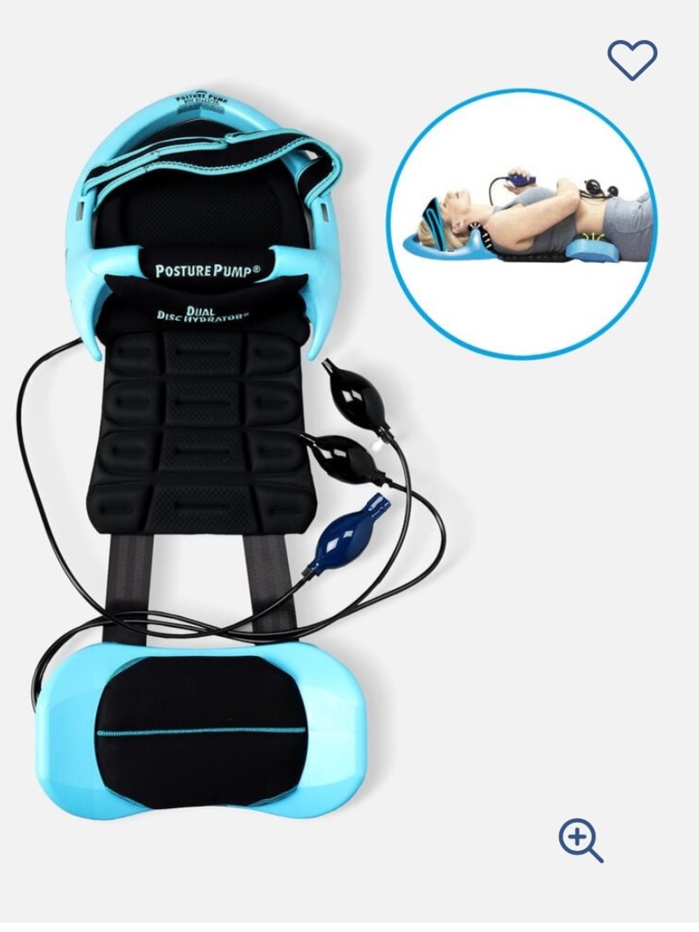 Posture Pump® Dual Deluxe Full Spine with Disc Hydrator, Model 4100-D